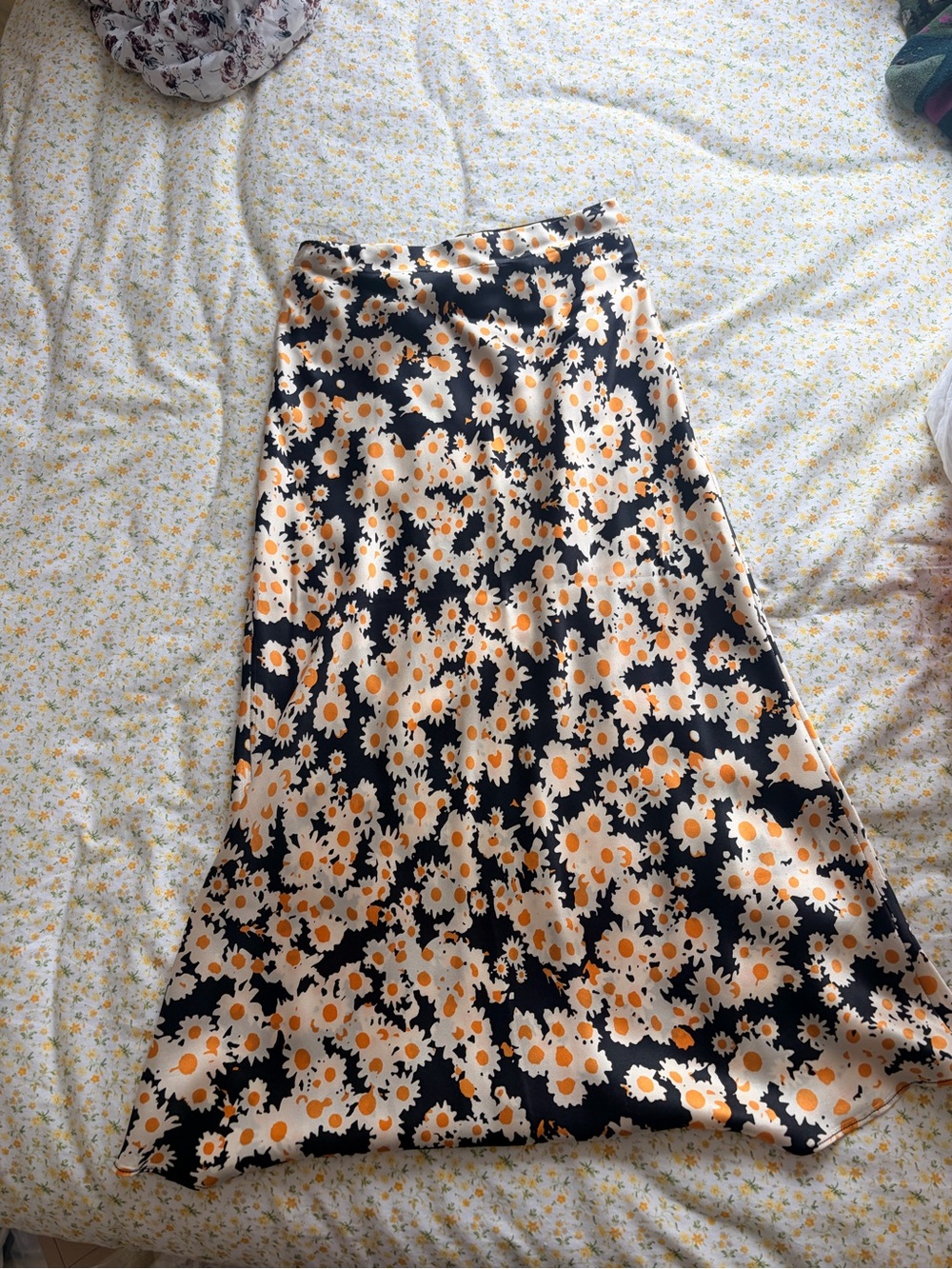 Realisation par silk daisy Print A-Line Midi Skirt